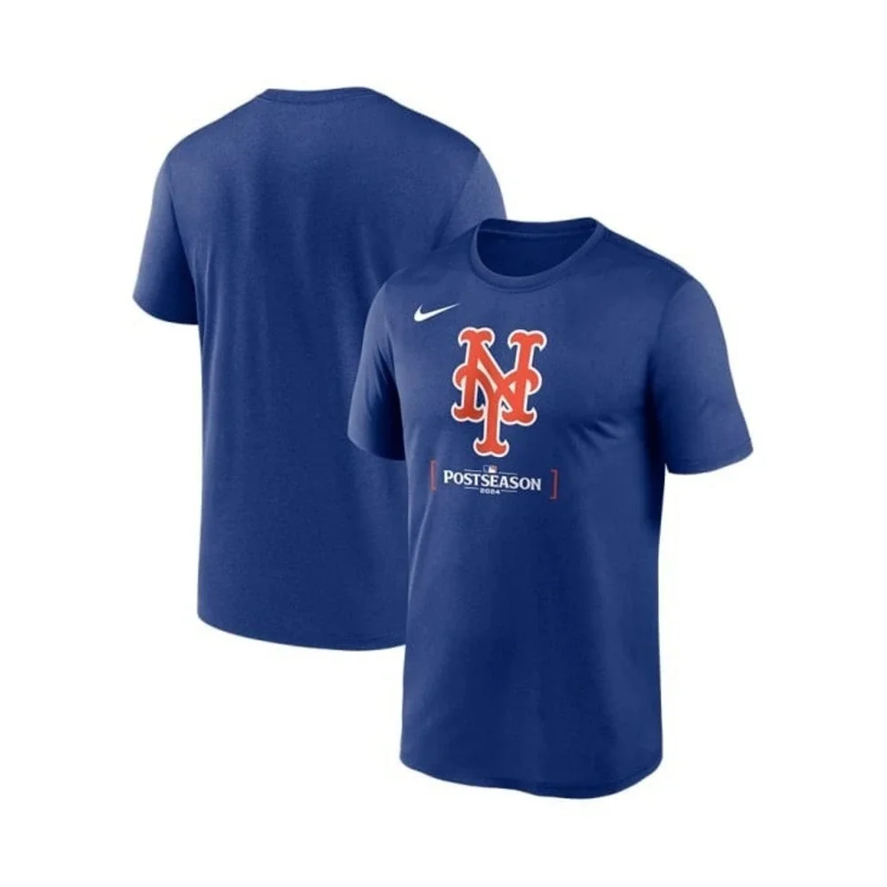 Nike New York Mets Blue 2024 Postseason Participant Dugout‎ T Shirt Sz Small NWT